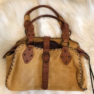 Mustard colored Leather purse